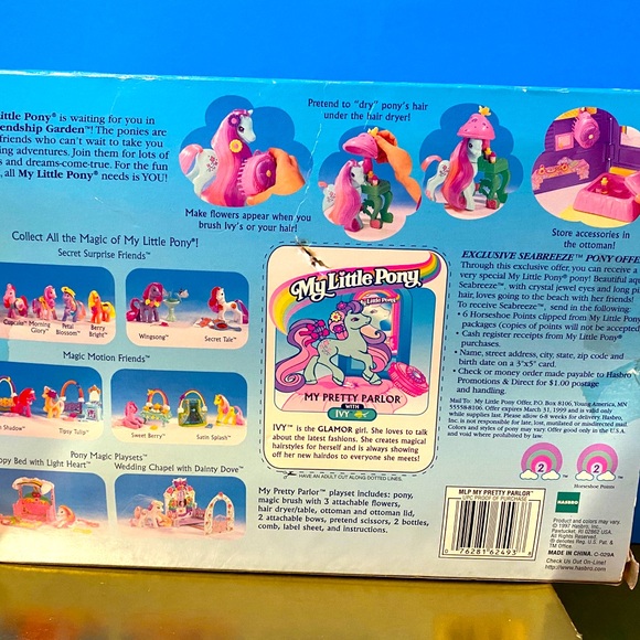 MY LITTLE PONY G2 VTG 90s MY PRETTY PARLOR SET HAIRSTYLING & FASHION… - Picture 15 of 16